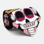 Cravate de Dia De Los Muertos (jour des morts) (Roulé)