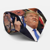 Cravate de Donald Trump | Visages Drôle De Trump C (Roulé)