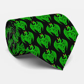 Cravate de dragon céleste vert (Roulé)