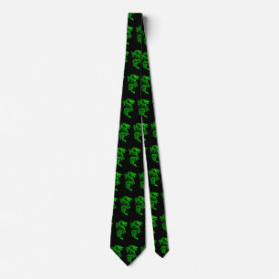 Cravate de dragon vert