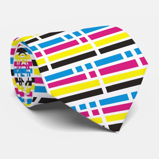 Cravate de drapeau de CMYK (Roulé)