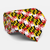Cravate de drapeau d'état du Maryland Etats-Unis (Roulé)