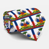 Cravate de drapeau du Haïti (Roulé)