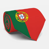 Cravate de drapeau du Portugal de personnaliser (Roulé)
