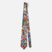 Cravate de drapeaux du monde (Devant)