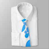 Cravate de fête bleue (Attaché)