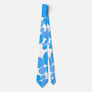 Cravate de fête bleue