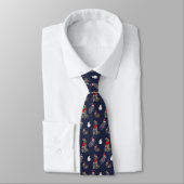 Cravate de fête de Noël Kits (Marine) (Attaché)