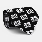 Cravate de fête drôle pour 25e anniversaire de mar (Roulé)