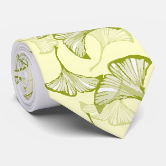 Cravate de feuille de Ginkgo (Roulé)