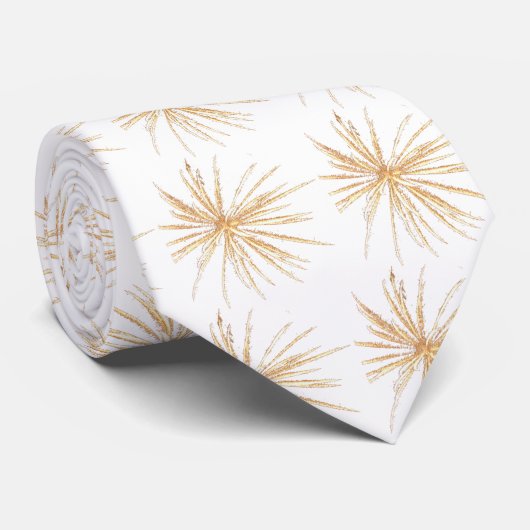 Cravate de feux d'artifice d'or (Roulé)