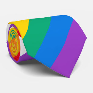 Cravate de fierté d'arc-en-ciel