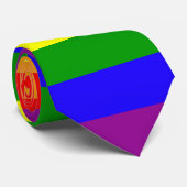 Cravate de fierté d'arc-en-ciel - rayée (Roulé)