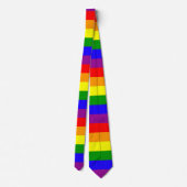 Cravate de fierté d'arc-en-ciel - rayée (Dos)