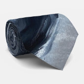 Cravate de film noir et blanc (Roulé)