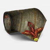 Cravate de Fleur-De-Lis d'écrevisses (Roulé)