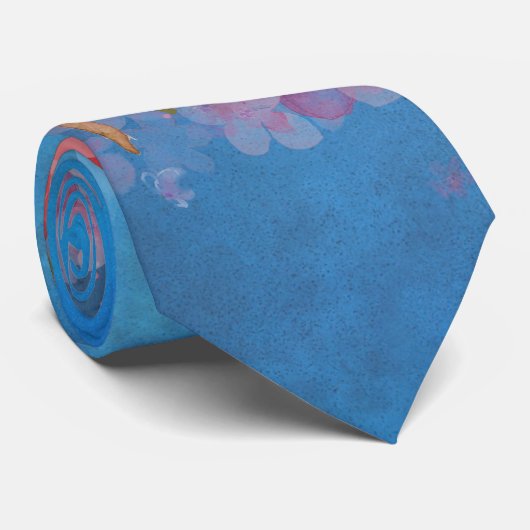 cravate de fleurs aquarelle (Roulé)