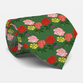 Cravate de fleurs de bande dessinée (Roulé)