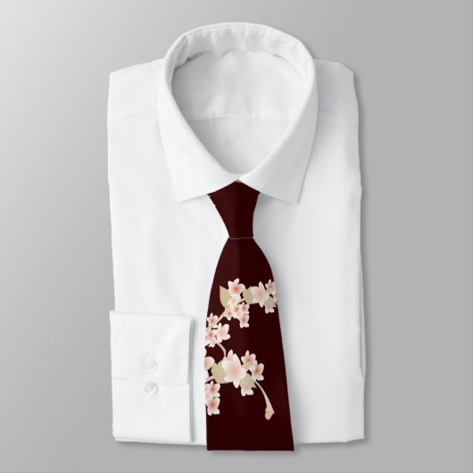 Cravate de fleurs de cerisier (Attaché)
