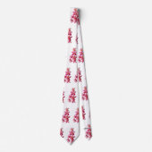 Cravate de fleurs de Lys rose - HAMbWG (Devant)