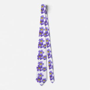 Cravate de fleurs printanières