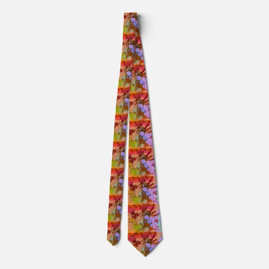 cravate de fleurs "style art peter max" (Dos)