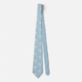 Cravate de flocons de neige pour hommes (Devant)