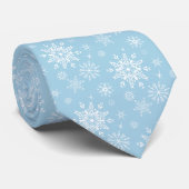 Cravate de flocons de neige pour hommes (Roulé)