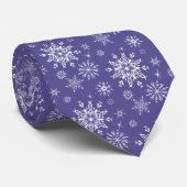 Cravate de flocons de neige pour hommes (Roulé)