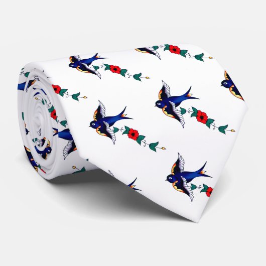 Cravate de FlowerBird (Roulé)