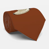 Cravate de football, Brown, lacets (Roulé)