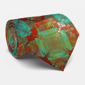 Cravate de fusion chromatique rouge et verte (Roulé)