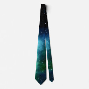 Cravate de galaxie spatiale étoilée