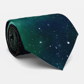 Cravate de galaxie spatiale étoilée (Roulé)