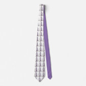 Cravate de gâteaux Mariage Groom Fleurs violettes (Devant)