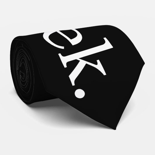 Cravate de geek (noir) (Roulé)