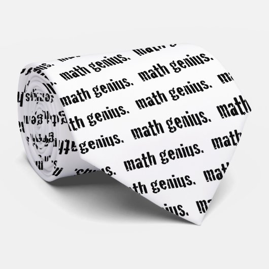 Cravate de génie de maths (Roulé)