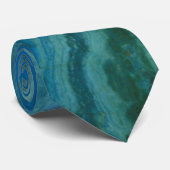 Cravate de Geode de malachite d'azurite (Roulé)