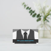 Cravate de gilet de costume Pinstripe Cartes de vi (Debout devant)