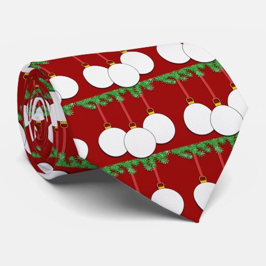 Cravate de golf de Noël (Roulé)