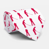 Cravate de golf rouge (Roulé)