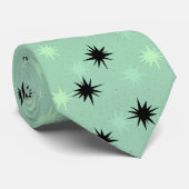 Cravate de gravure atomique Jade et Mint (Roulé)