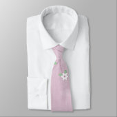 Cravate de gribouillages floraux Lavender (Attaché)