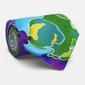 Cravate de gribouillis violet (Roulé)