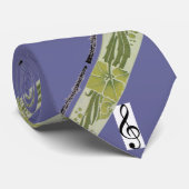 Cravate de hautbois avec la conception verte de (Roulé)