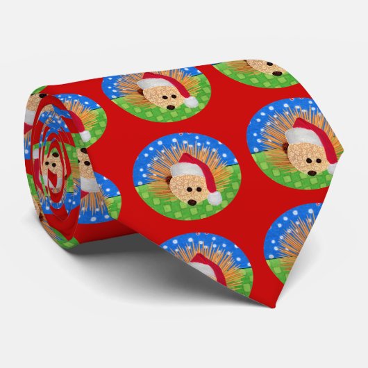 Cravate de hérisson de Père Noël (Roulé)