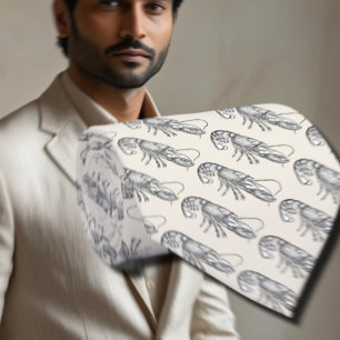 Cravate de homard vintage - ivoire et gris
