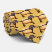 Cravate de hot dog (pixel le chien de saucisse) (Roulé)