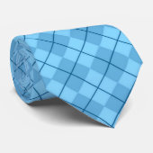Cravate de Jacquard de bleu d'océan (Roulé)