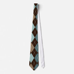 Cravate de Jacquards design bleu/Brown